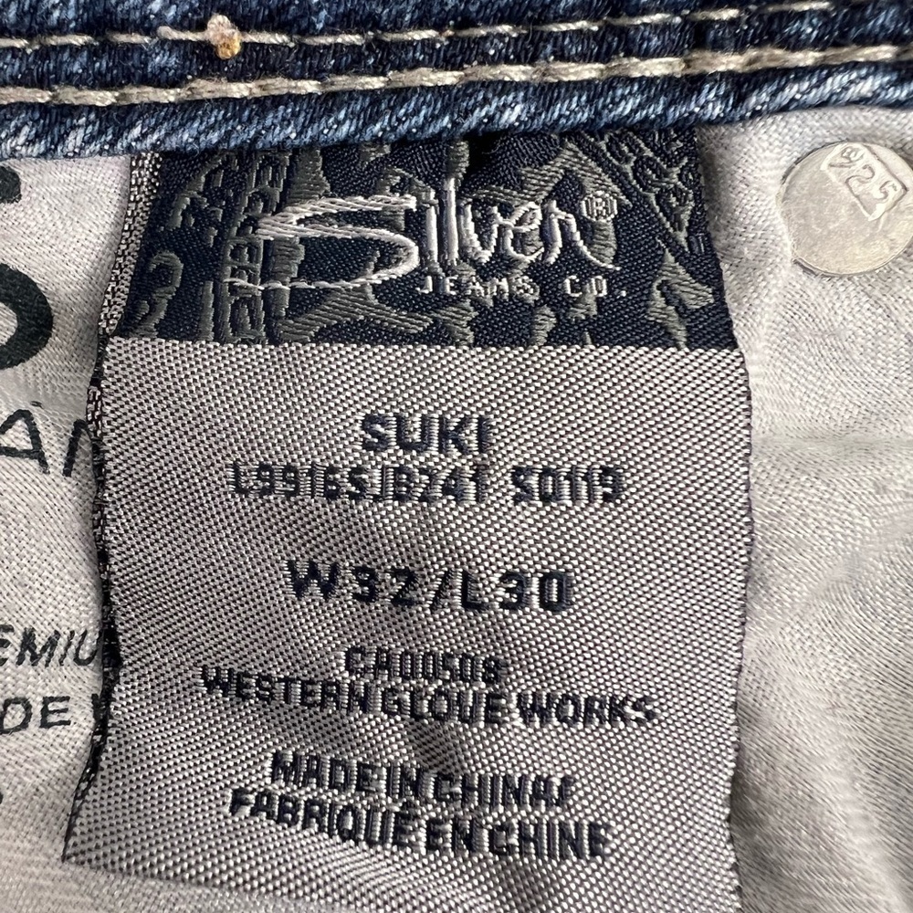 Women’s - Silver Mid-Rise Bootcut Jeans - 32X30 - Picture 10 of 12